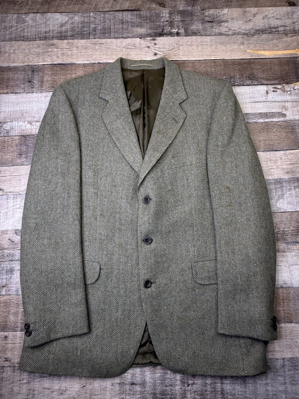 Magee Donegal Tweed Sport Coat 40R Handwoven Cashmere Wool Mohair Ireland